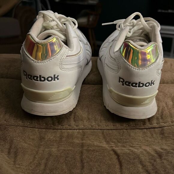 Reebok‎ Glide Ripple Clip Sneakers White/Iridescent. Women’s Size 11. - Picture 2 of 8